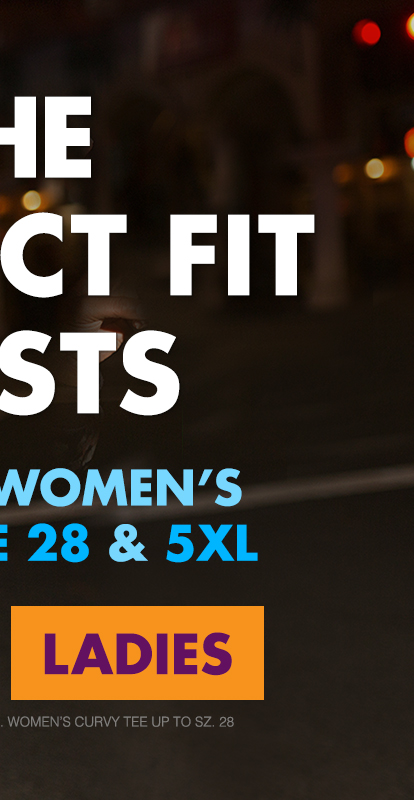 Click to shop tees up to size 5XL and 28!